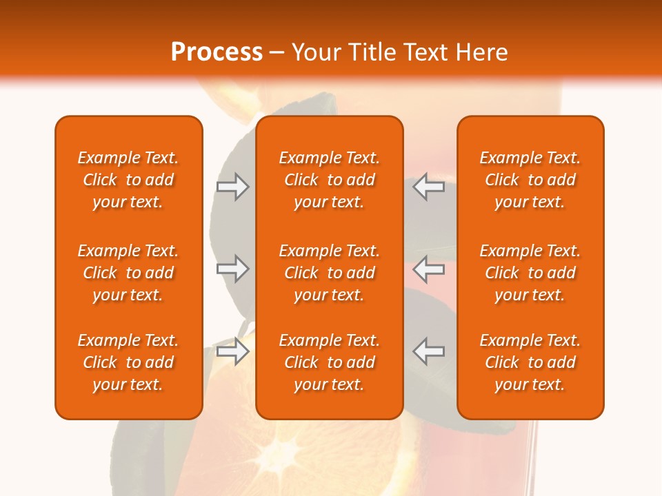 Plate Sunrise Orange Slice PowerPoint Template