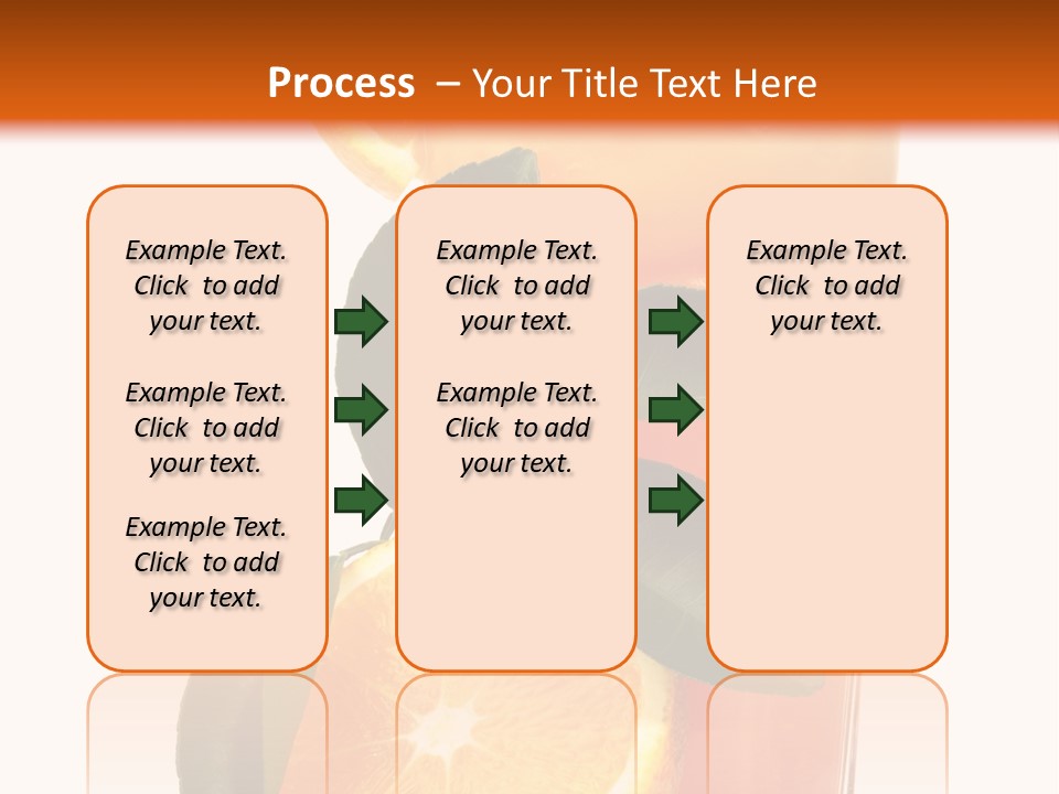 Plate Sunrise Orange Slice PowerPoint Template