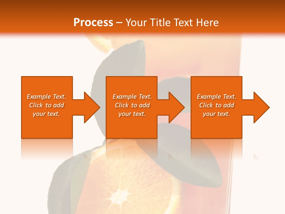 Plate Sunrise Orange Slice PowerPoint Template