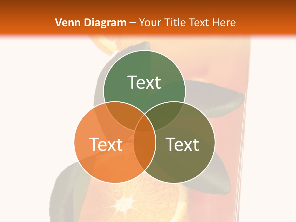 Plate Sunrise Orange Slice PowerPoint Template