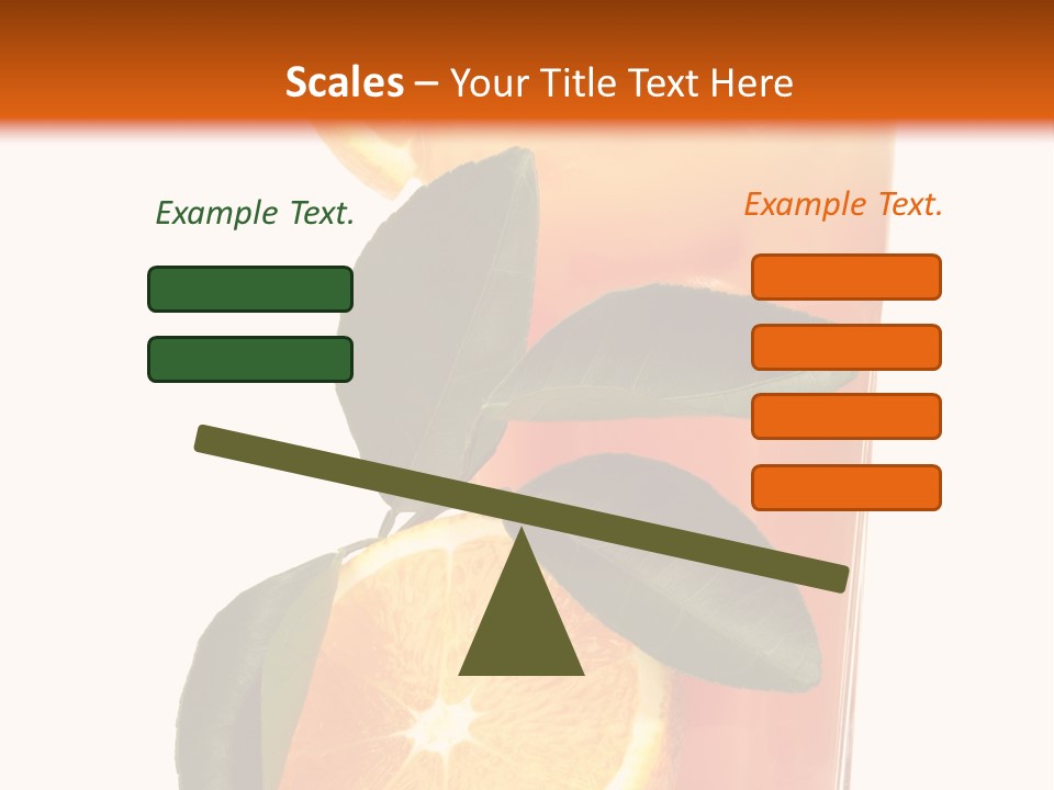 Plate Sunrise Orange Slice PowerPoint Template
