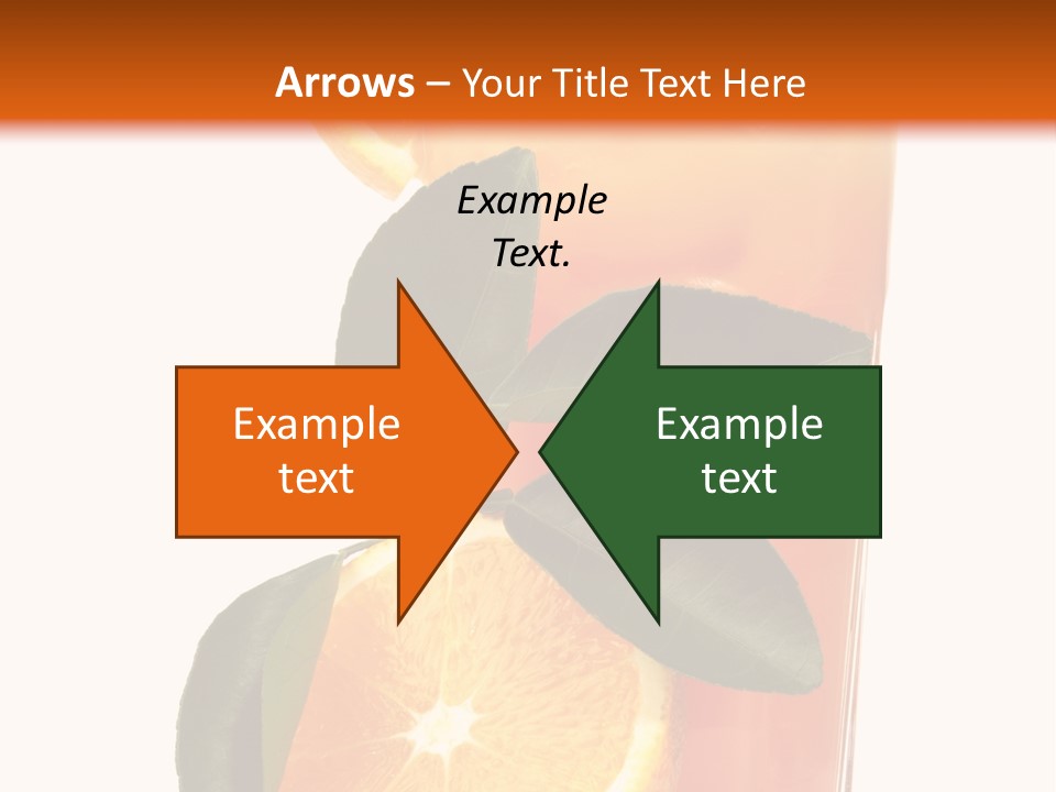 Plate Sunrise Orange Slice PowerPoint Template