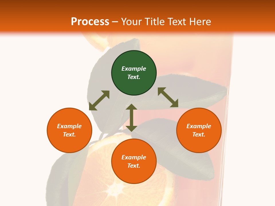 Plate Sunrise Orange Slice PowerPoint Template