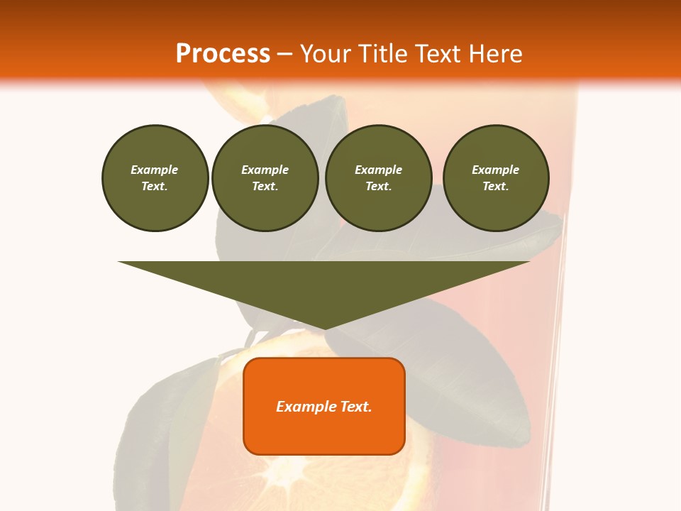 Plate Sunrise Orange Slice PowerPoint Template