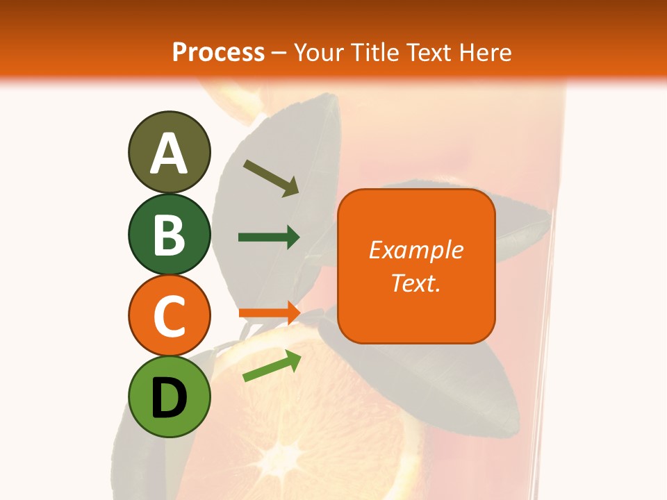 Plate Sunrise Orange Slice PowerPoint Template