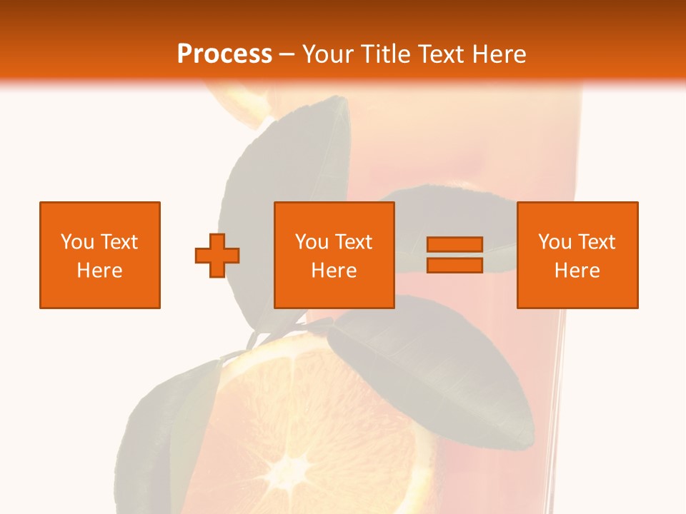 Plate Sunrise Orange Slice PowerPoint Template