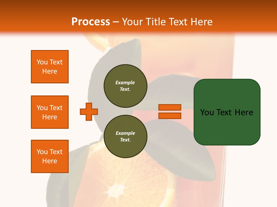 Plate Sunrise Orange Slice PowerPoint Template