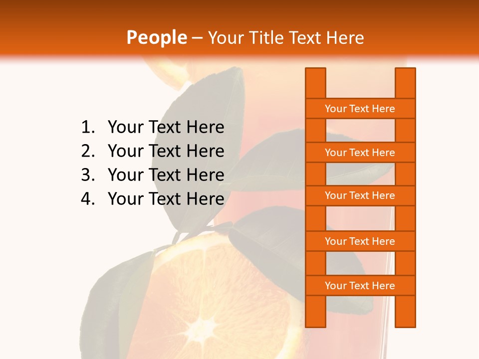 Plate Sunrise Orange Slice PowerPoint Template