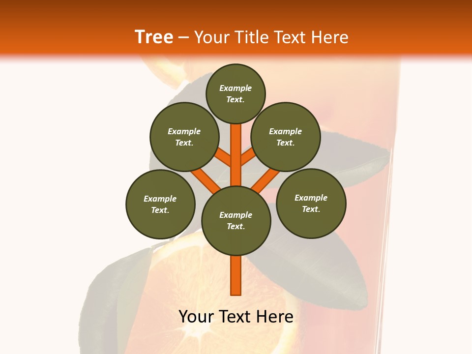 Plate Sunrise Orange Slice PowerPoint Template