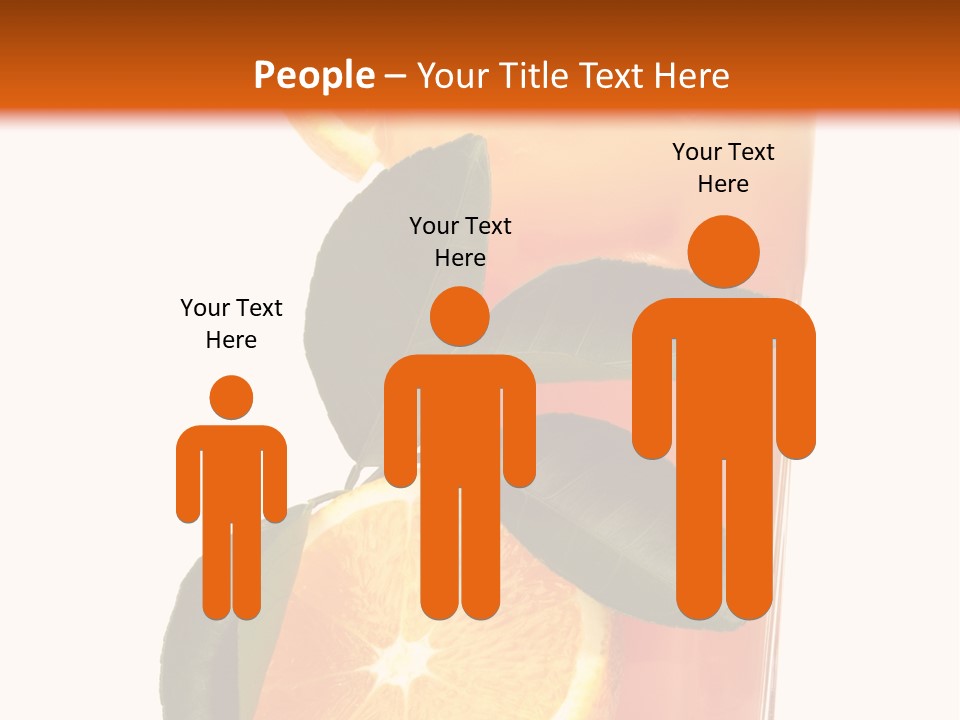 Plate Sunrise Orange Slice PowerPoint Template