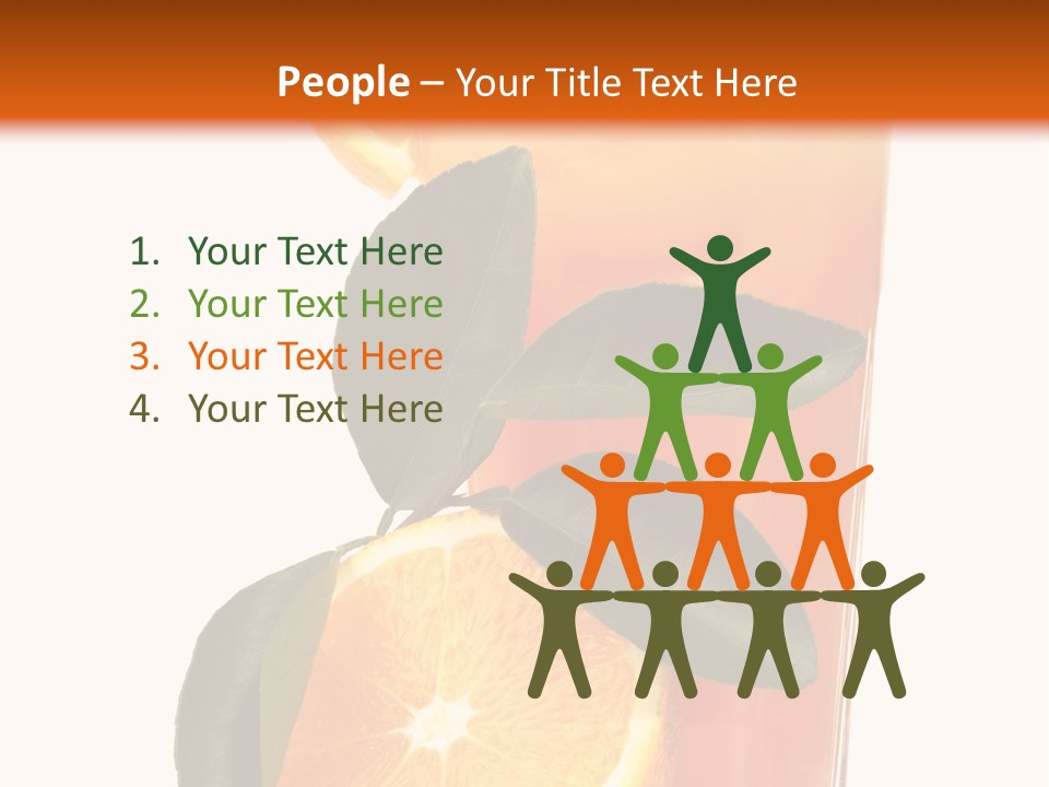 Plate Sunrise Orange Slice PowerPoint Template