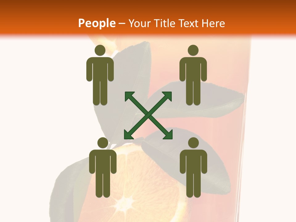 Plate Sunrise Orange Slice PowerPoint Template