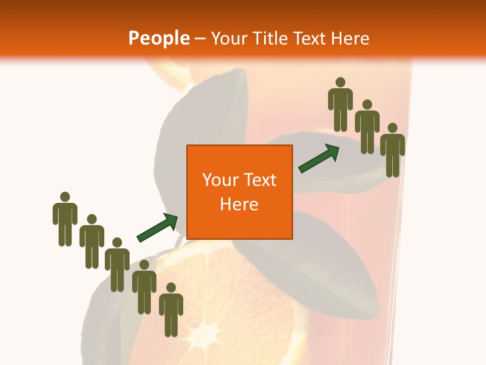 Plate Sunrise Orange Slice PowerPoint Template
