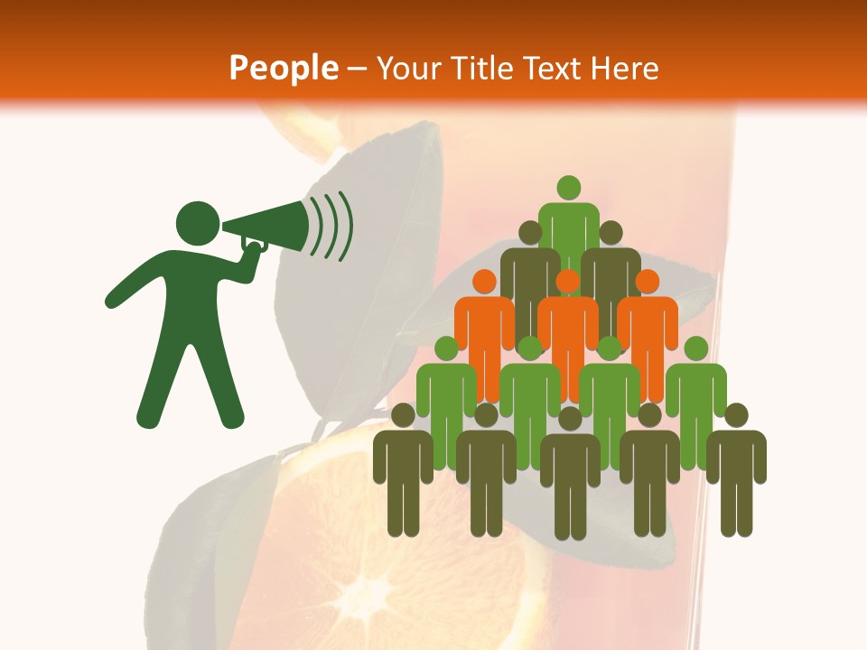 Plate Sunrise Orange Slice PowerPoint Template