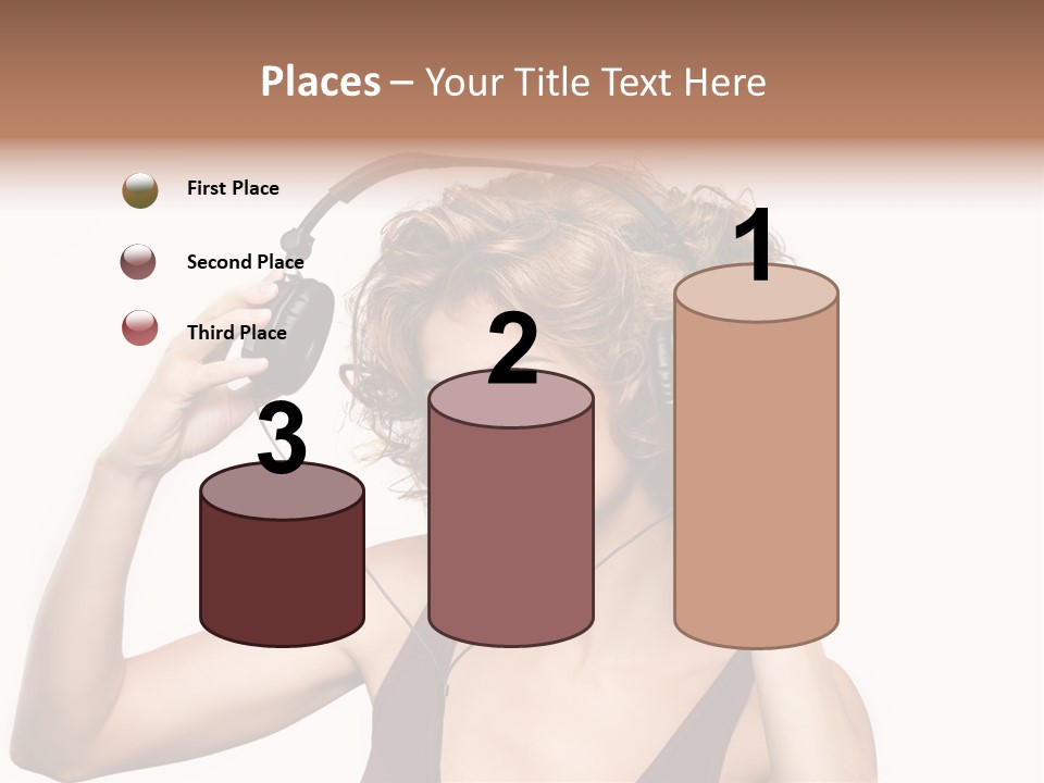 Girl Party Space PowerPoint Template