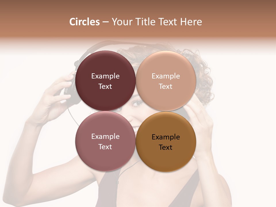 Girl Party Space PowerPoint Template