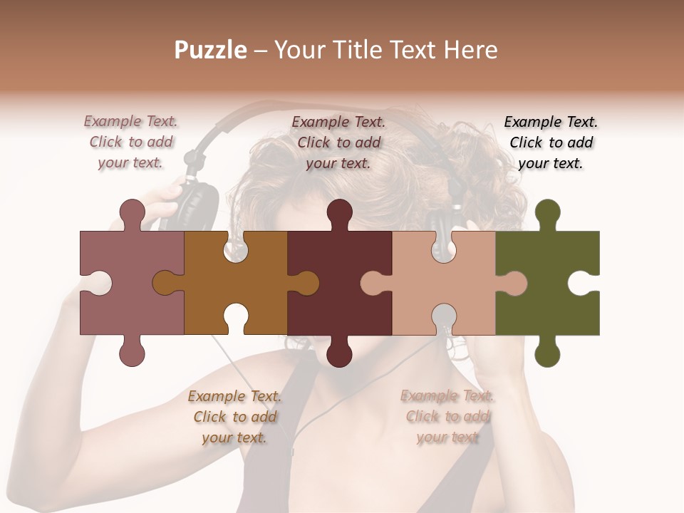 Girl Party Space PowerPoint Template