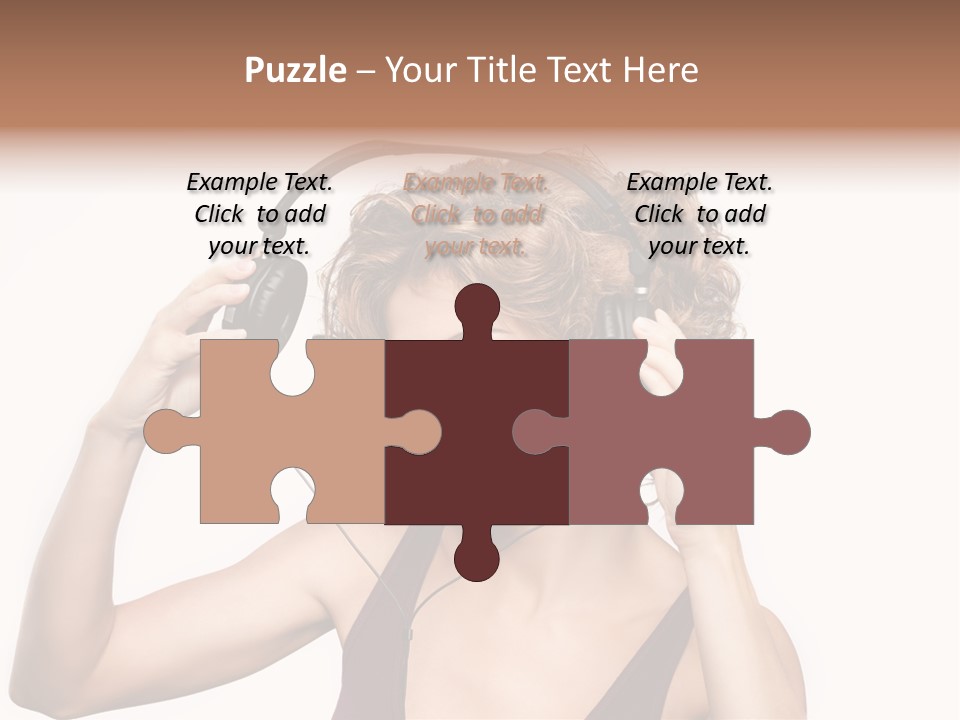 Girl Party Space PowerPoint Template