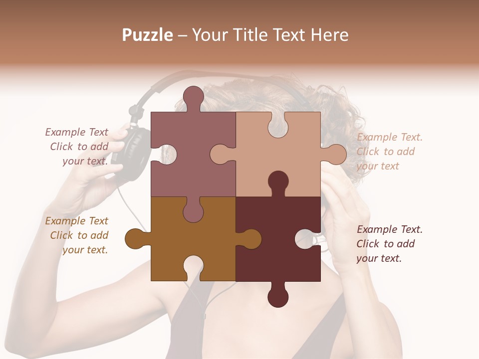 Girl Party Space PowerPoint Template