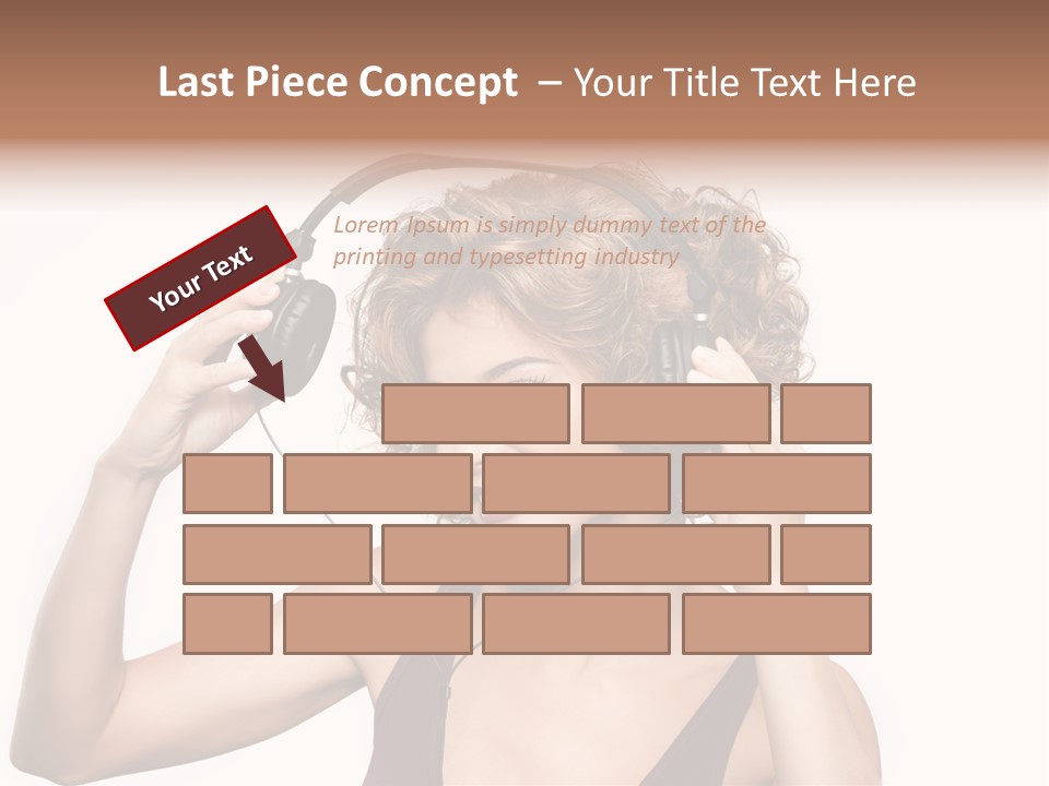 Girl Party Space PowerPoint Template