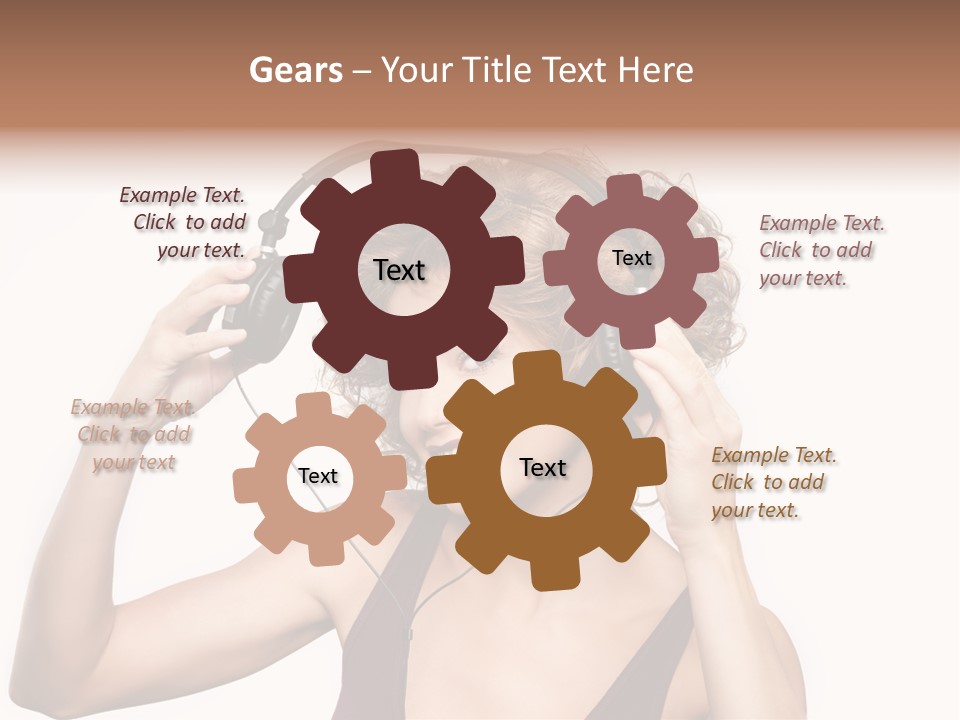 Girl Party Space PowerPoint Template