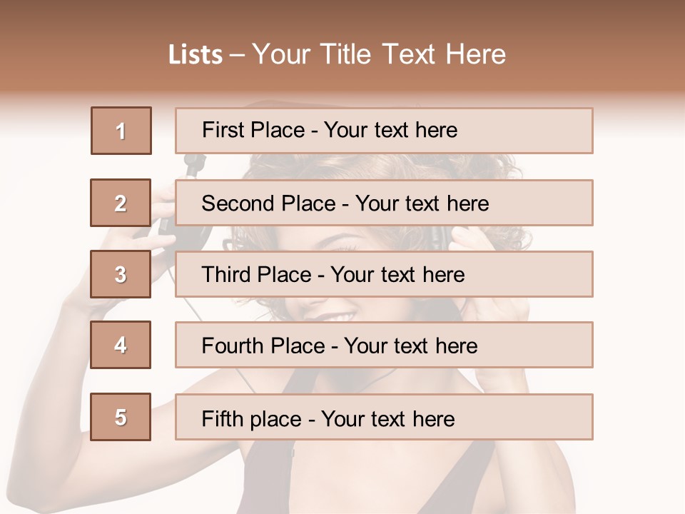 Girl Party Space PowerPoint Template