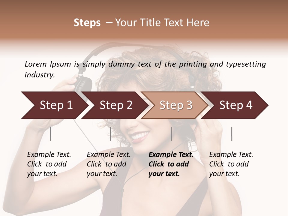 Girl Party Space PowerPoint Template