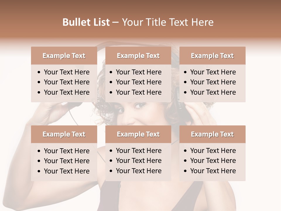 Girl Party Space PowerPoint Template