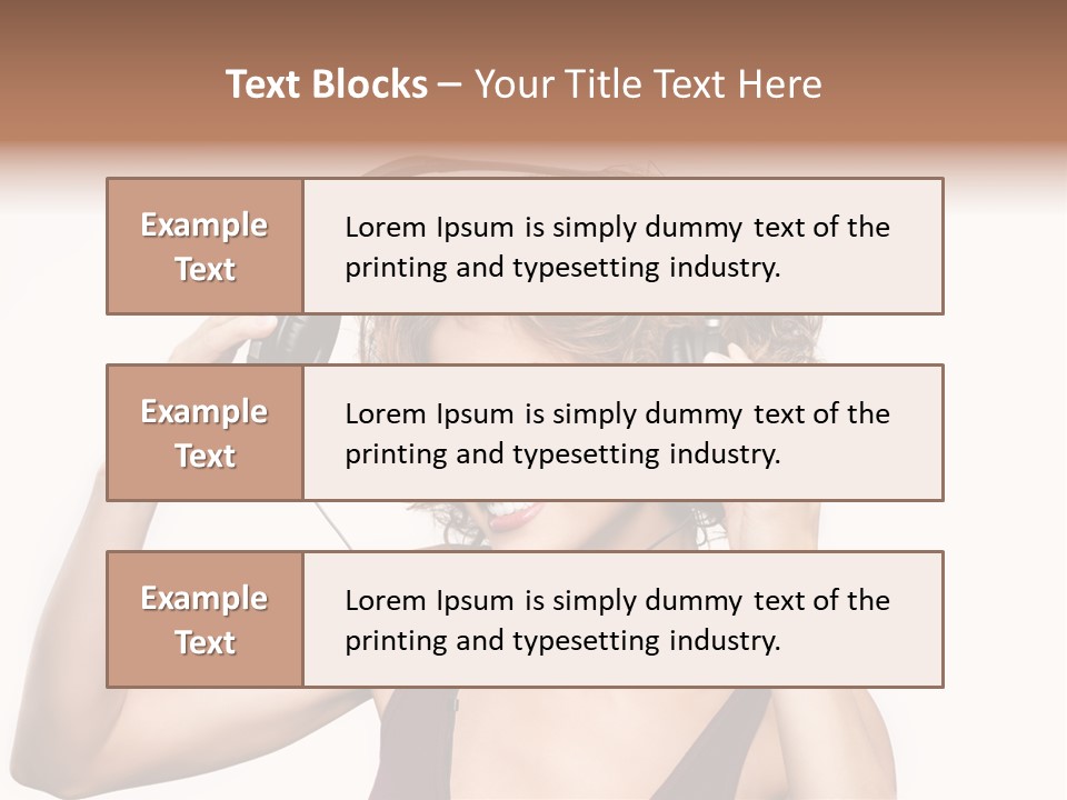 Girl Party Space PowerPoint Template