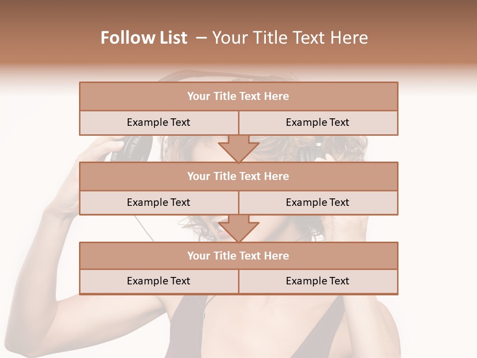 Girl Party Space PowerPoint Template