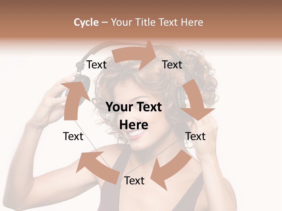 Girl Party Space PowerPoint Template