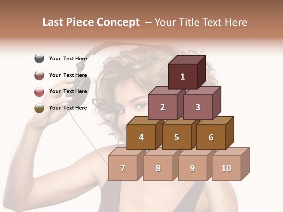 Girl Party Space PowerPoint Template