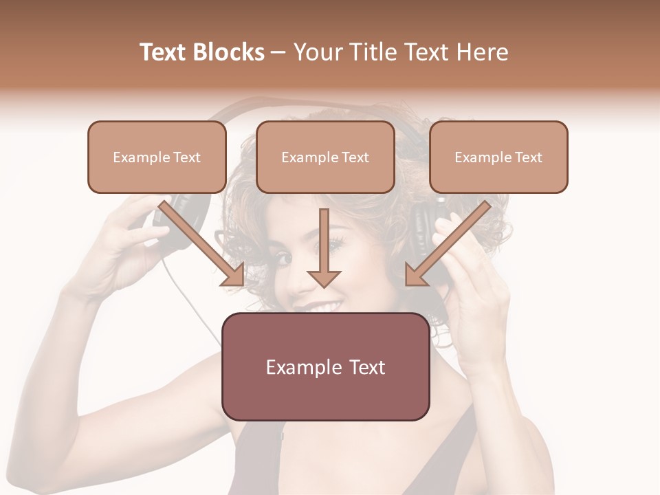 Girl Party Space PowerPoint Template