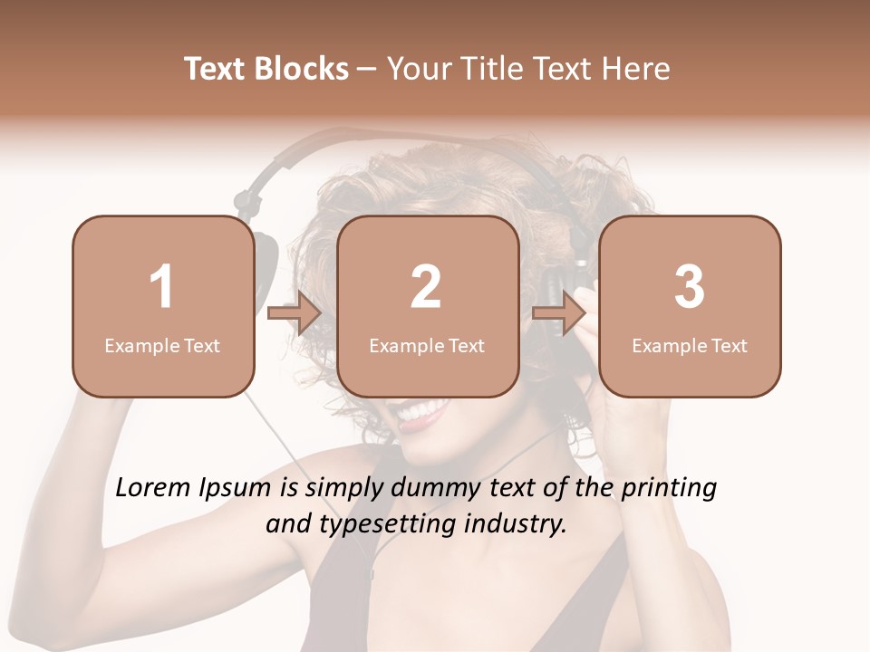 Girl Party Space PowerPoint Template