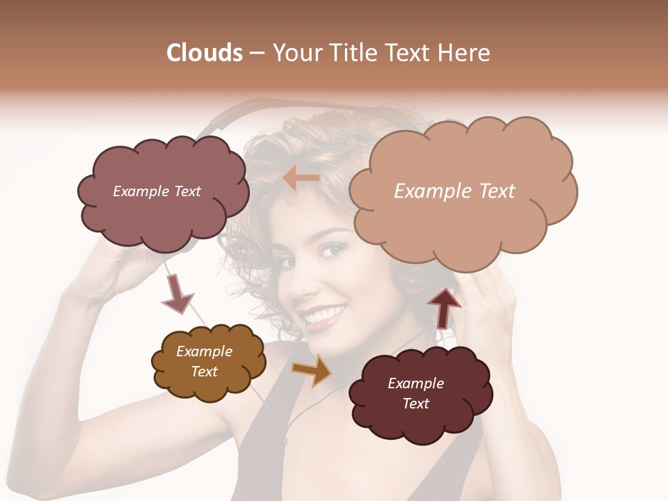 Girl Party Space PowerPoint Template