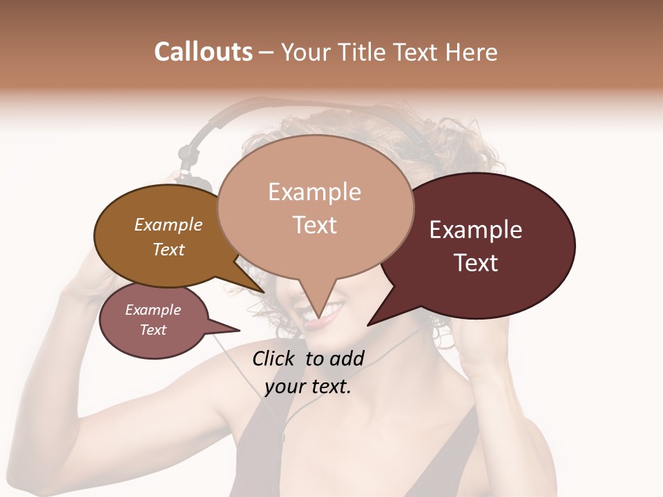 Girl Party Space PowerPoint Template