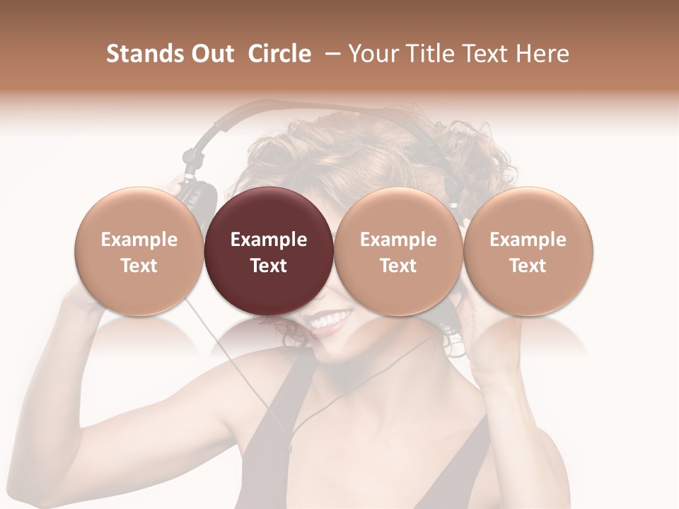 Girl Party Space PowerPoint Template