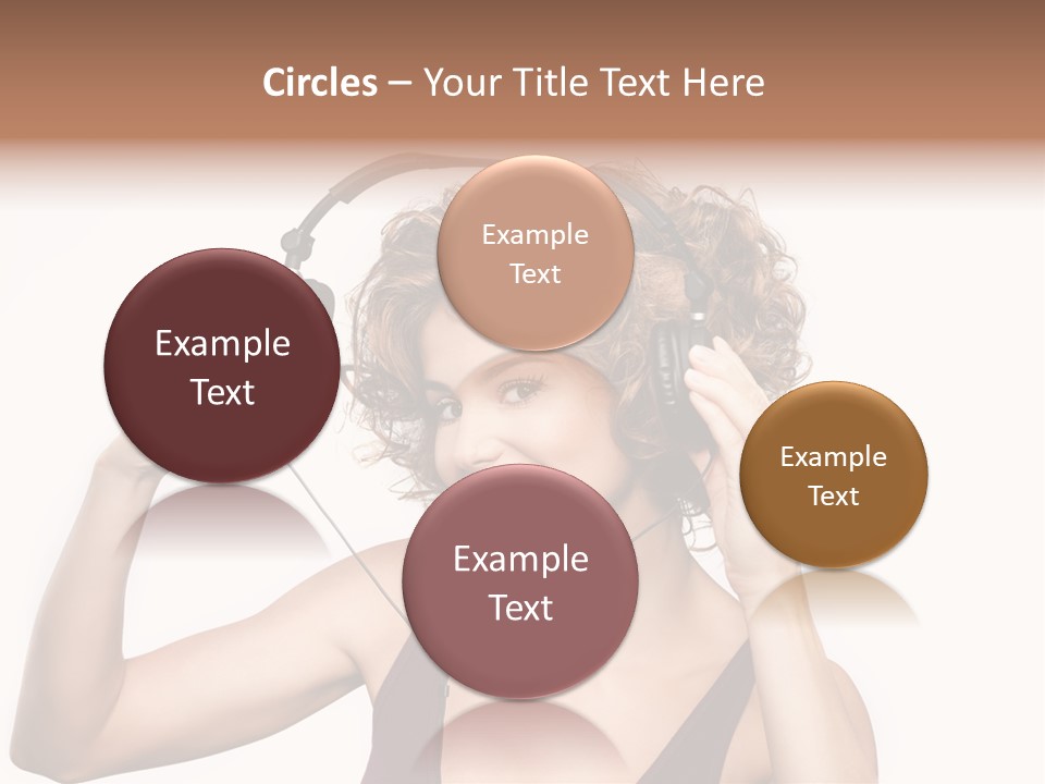 Girl Party Space PowerPoint Template