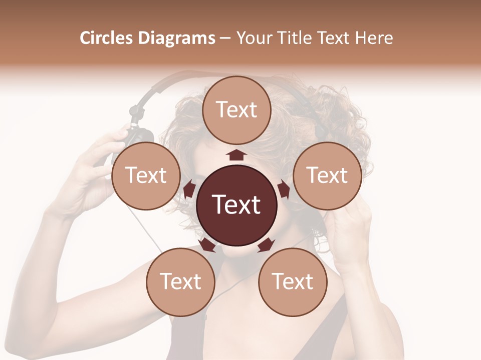 Girl Party Space PowerPoint Template