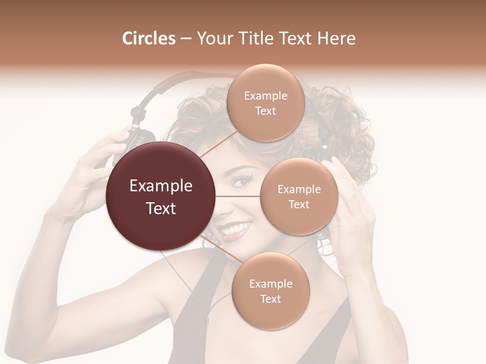 Girl Party Space PowerPoint Template