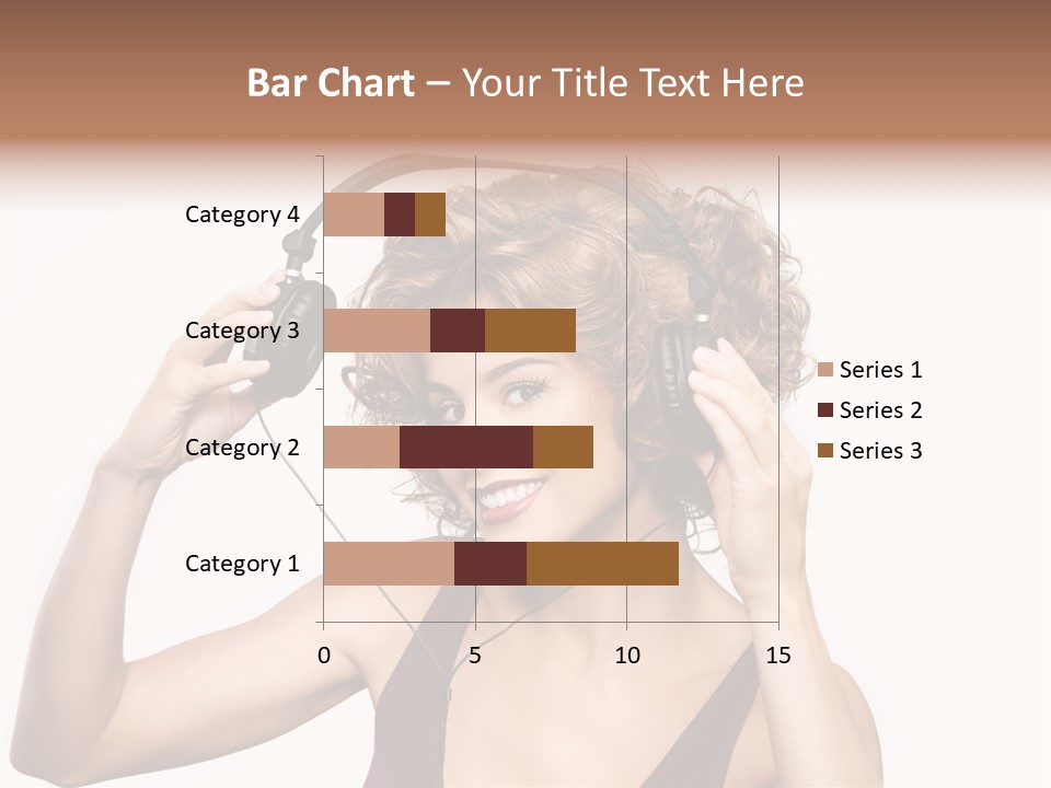 Girl Party Space PowerPoint Template