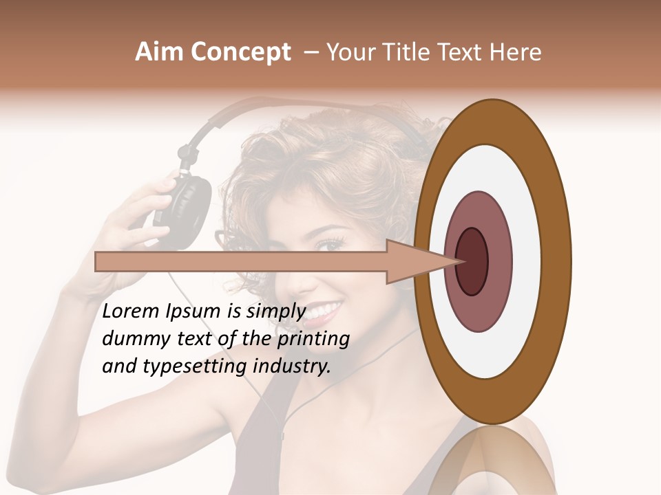 Girl Party Space PowerPoint Template