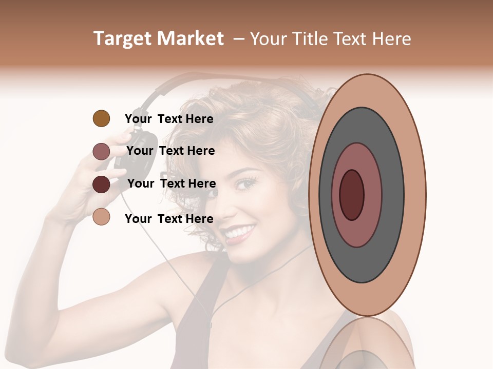 Girl Party Space PowerPoint Template