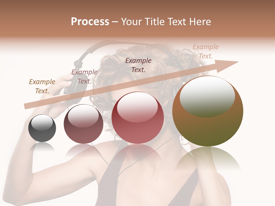 Girl Party Space PowerPoint Template