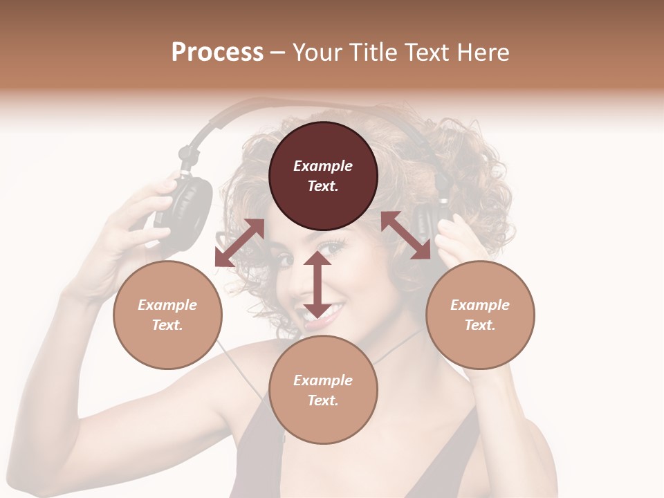 Girl Party Space PowerPoint Template