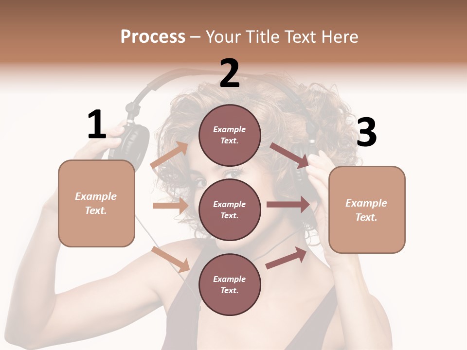 Girl Party Space PowerPoint Template