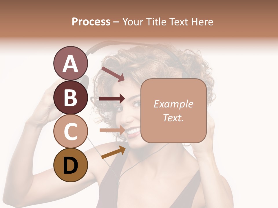 Girl Party Space PowerPoint Template