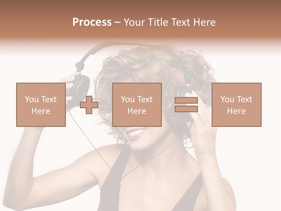 Girl Party Space PowerPoint Template