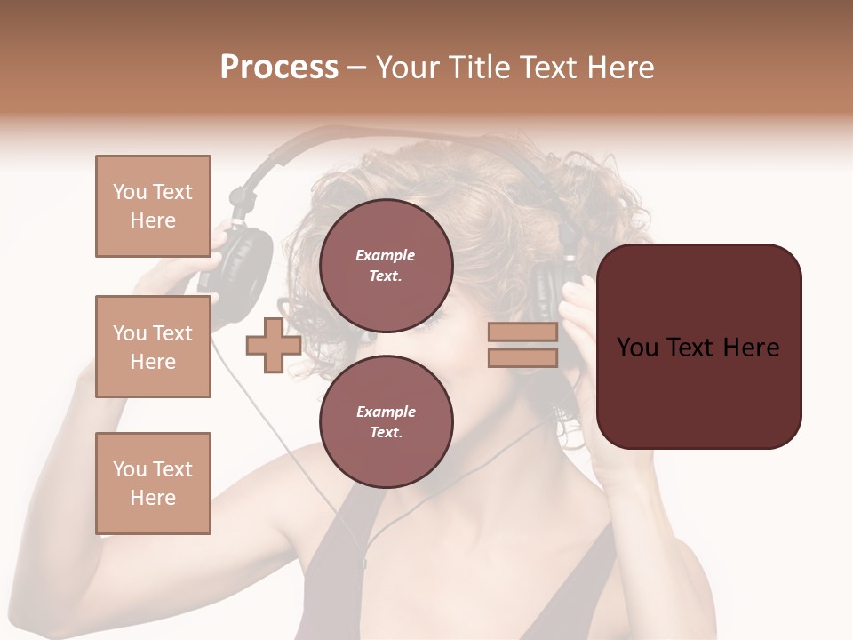 Girl Party Space PowerPoint Template