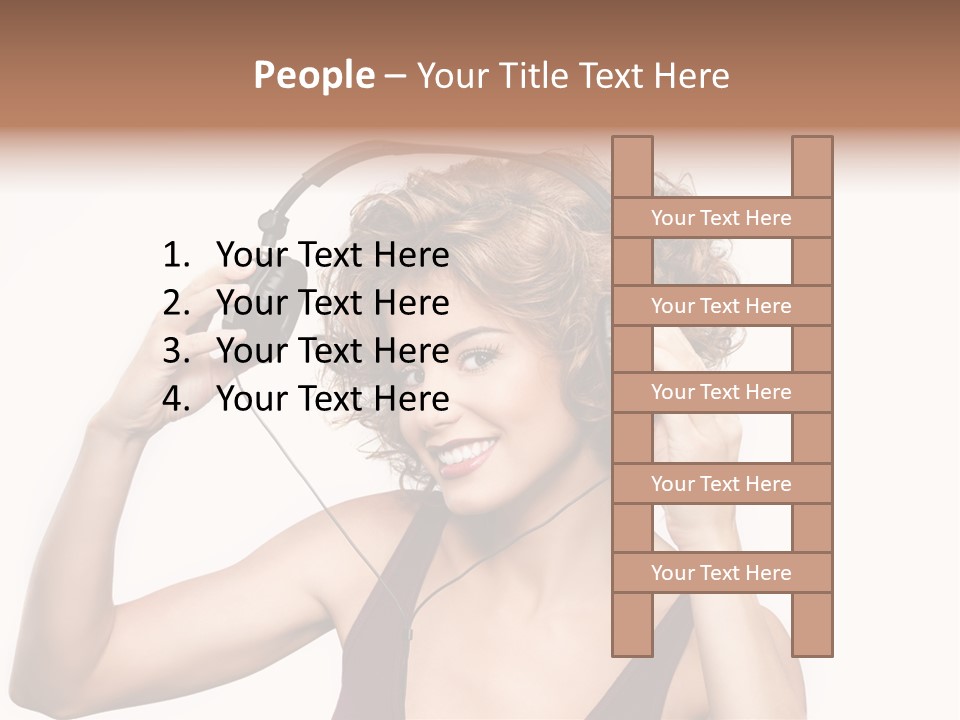 Girl Party Space PowerPoint Template